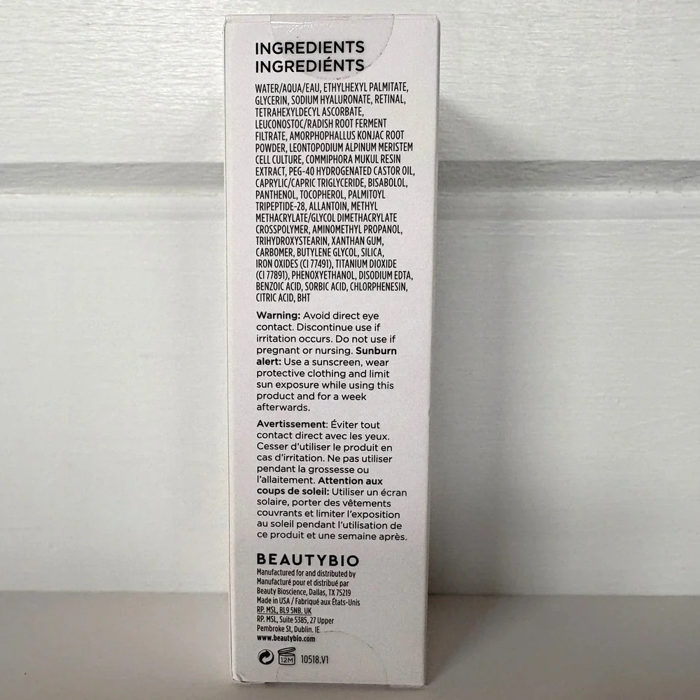 BeautyBio THE NIGHTLY Overnight Retinol Repair Serum 1 fl oz NIB Sealed MSRP $95